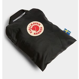 Fjällräven black waterproof Kanken backpack cover NWT